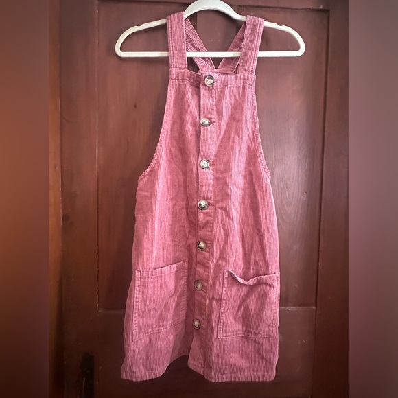 Corduroy Overall Dress - Picture 1 of 2